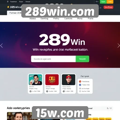 Análise da interface do usuário do site 289win